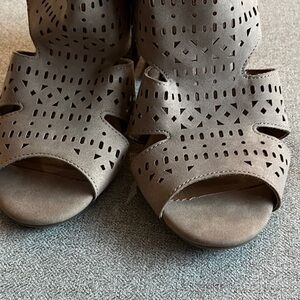 Maurices Taupe Cutout Heels